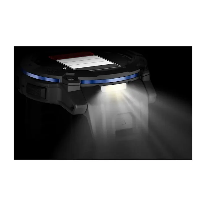 GARMIN Instinct 3 AMOLED Smart Watch - 50 mm, Black with Black/Bolt Blue Band Silicone Band thumbnail